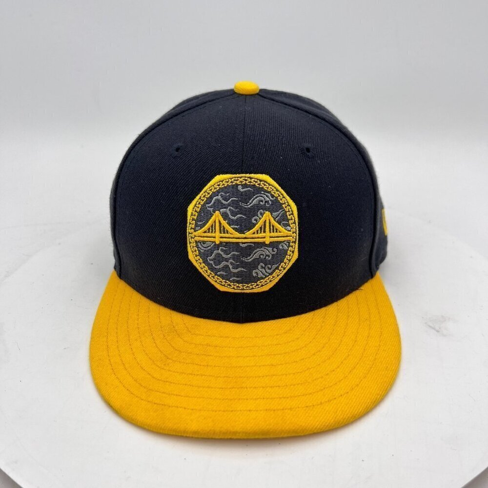 Golden State Warriors New Era 9Fifty Youth The City Black Yellow Snapback Hat